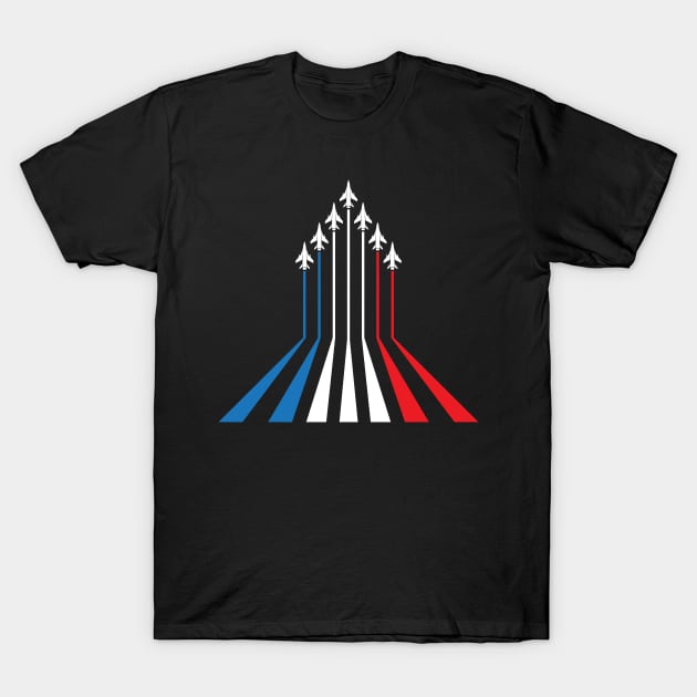 Military Fighter Jets Patriotic Air Show 4th Of July Men USA T-Shirt by BramCrye